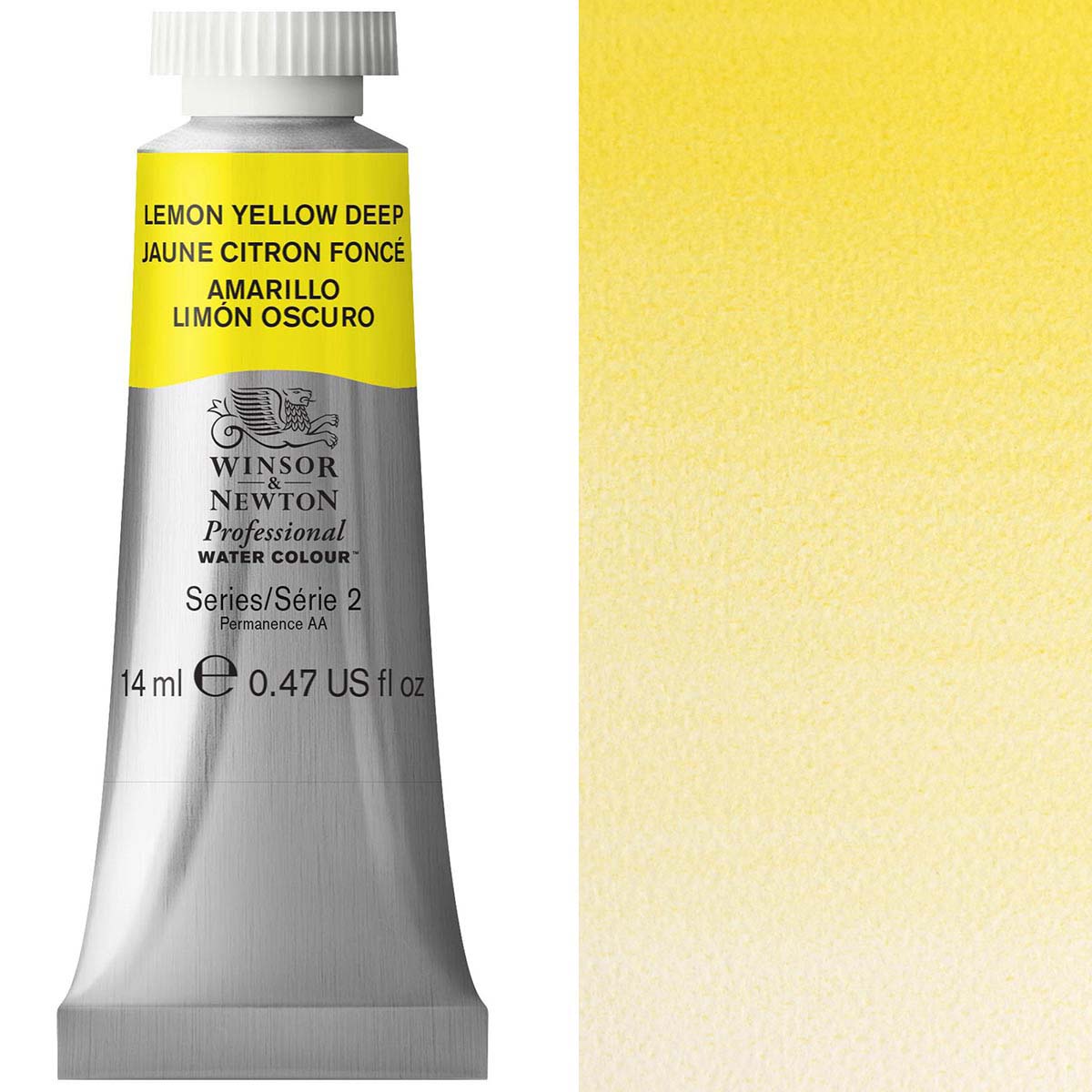 Winsor & Newton Lemon Yellow Deep 14ml - S4 Professional Watercolour - Winsor & Newton at DRK Crafts