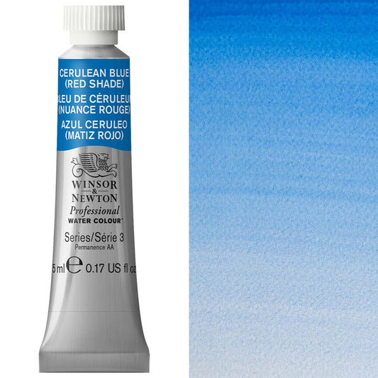 Winsor & Newton Professional Watercolour 5ml Cerulean Blue (Red Shade) - Winsor & Newton at DRK Crafts
