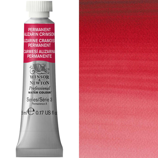 Winsor & Newton Professional Watercolour 5ml Permanent Alizarin Crimson - Winsor & Newton at DRK Crafts