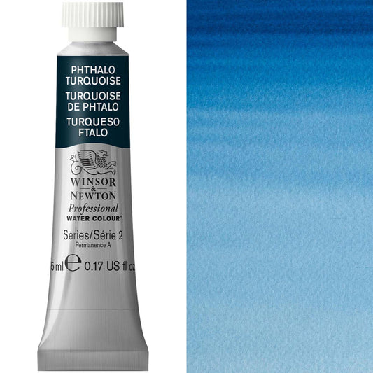 Winsor & Newton Professional Watercolour 5ml Phthalo Turquoise - Winsor & Newton at DRK Crafts