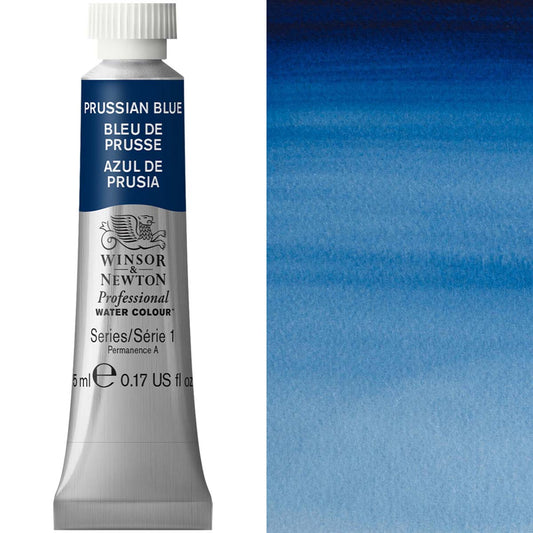 Winsor & Newton Professional Watercolour 5ml Prussian Blue - Winsor & Newton at DRK Crafts
