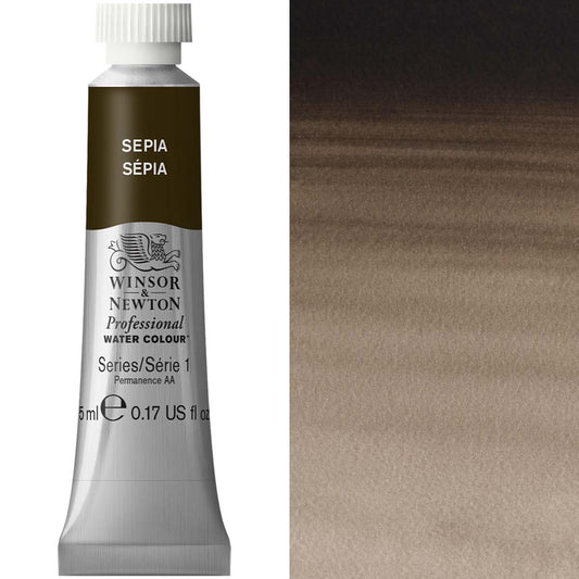 Winsor & Newton Professional Watercolour 5ml Sepia - Winsor & Newton at DRK Crafts