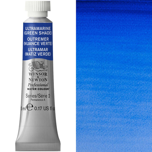 Winsor & Newton Professional Watercolour 5ml Ultramarine Green Shade - Winsor & Newton at DRK Crafts
