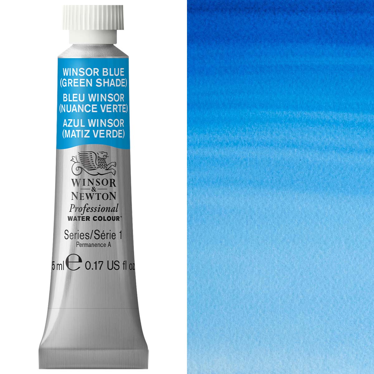 Winsor & Newton Professional Watercolour 5ml Winsor Blue (Green Shade) - Winsor & Newton at DRK Crafts