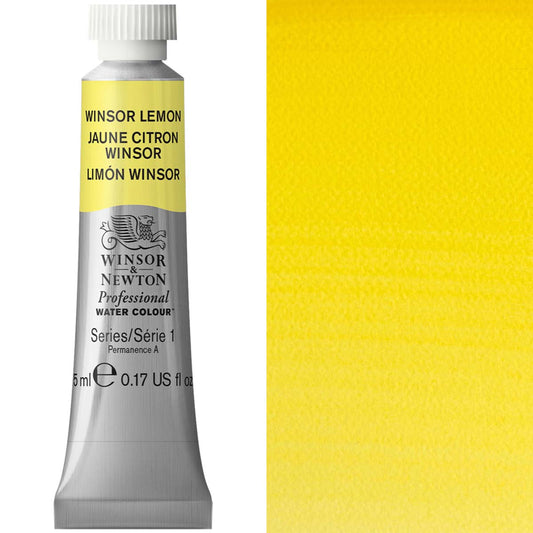 Winsor & Newton Professional Watercolour 5ml Winsor Lemon - Winsor & Newton at DRK Crafts