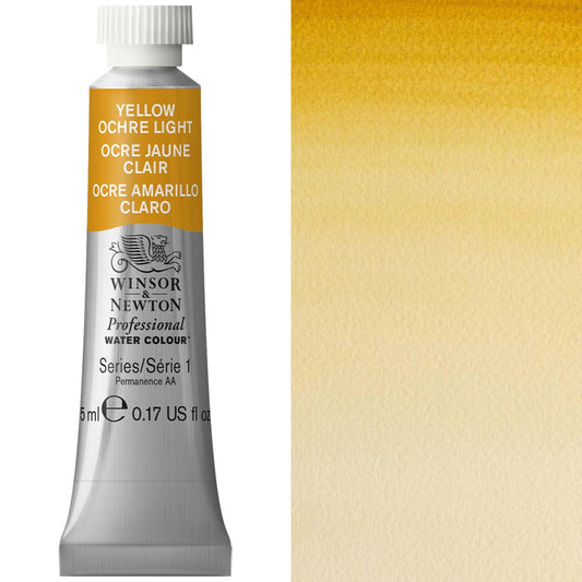 Winsor & Newton Professional Watercolour 5ml Yellow Ochre Light - Winsor & Newton at DRK Crafts