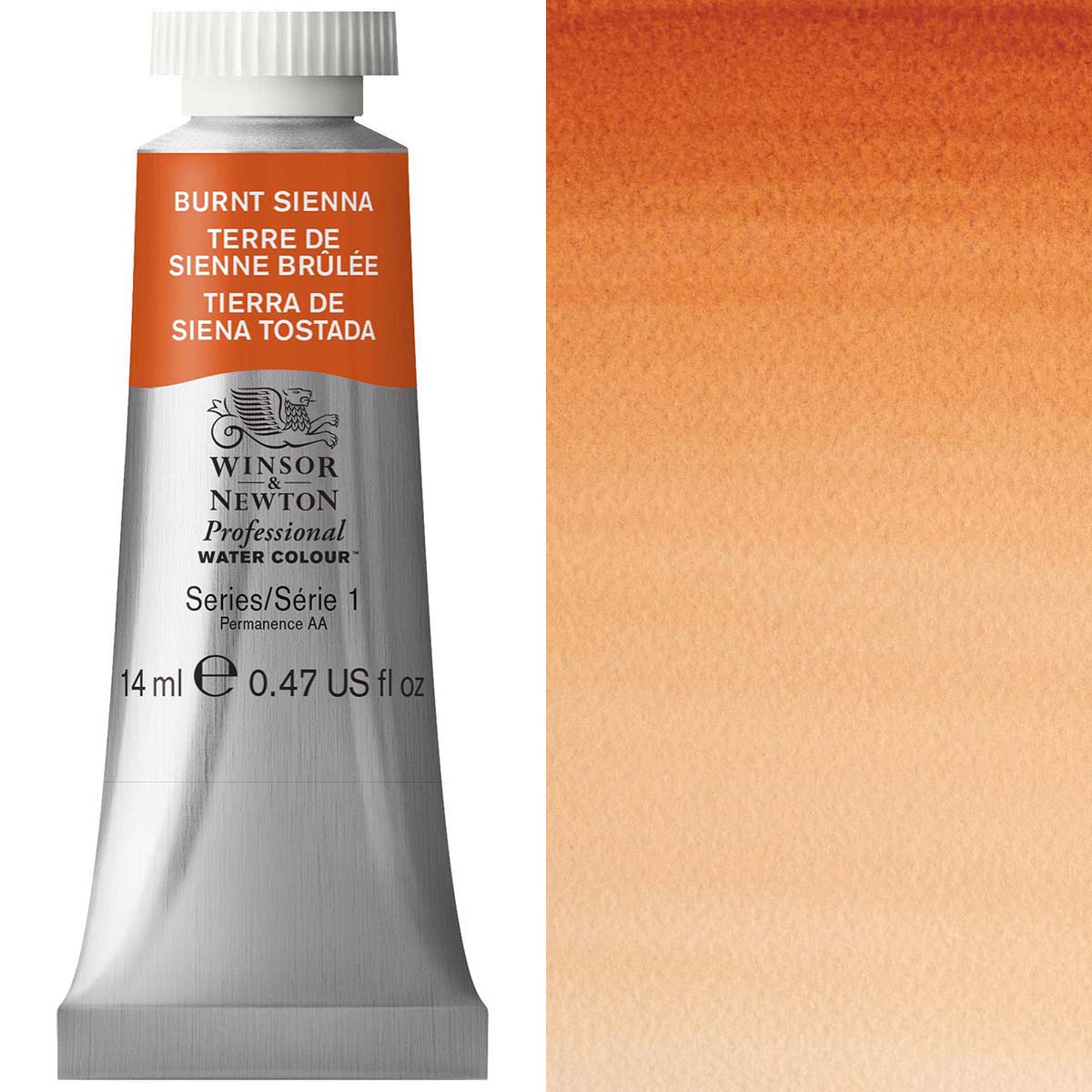Winsor & Newton Burnt Sienna 14ml - S1 Professional Watercolour - Winsor & Newton at DRK Crafts