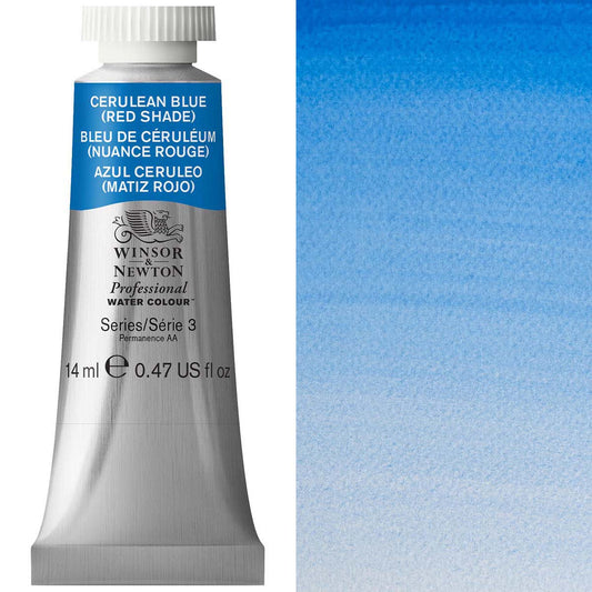Winsor & Newton Cerulean Blue Red Shade 14ml - S3 Professional Watercolour - Winsor & Newton at DRK Crafts