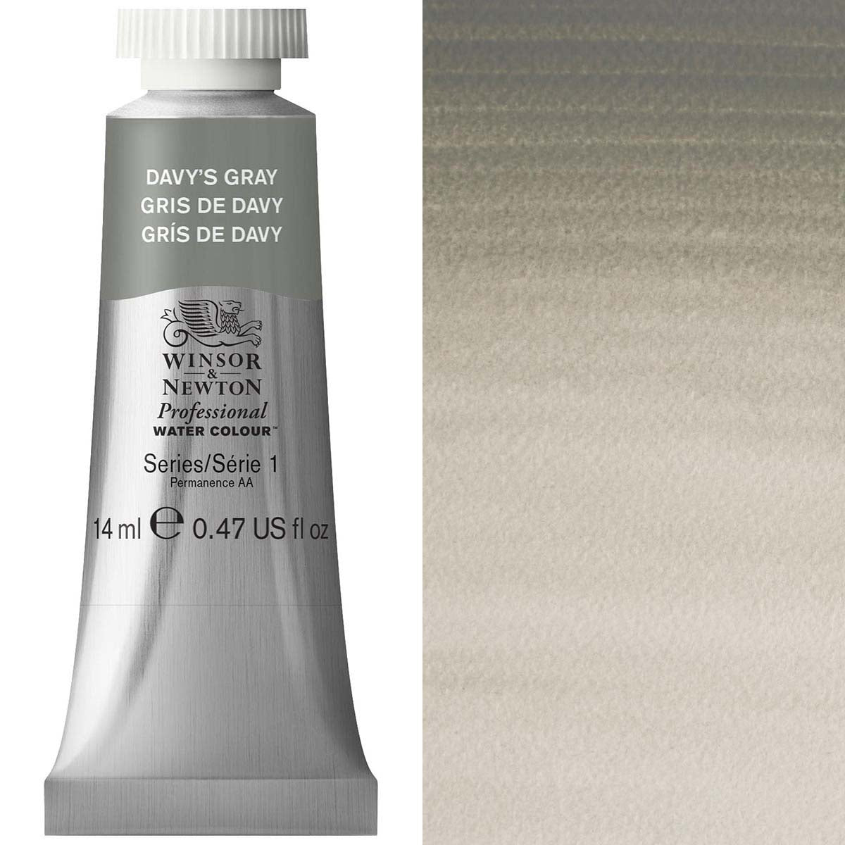 Winsor & Newton Davy's Grey 14ml - S1 Professional Watercolour - Winsor & Newton at DRK Crafts
