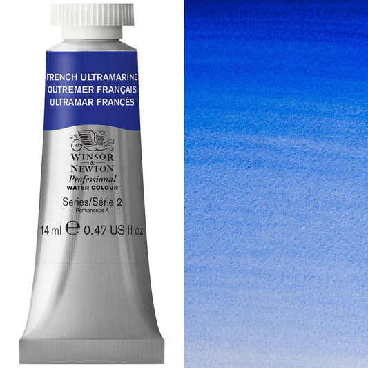Winsor & Newton French Ultramarine 14ml - S2 Professional Watercolour - Winsor & Newton at DRK Crafts