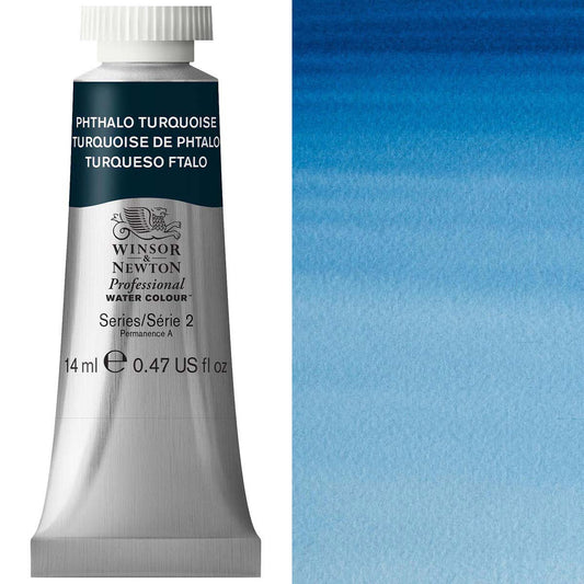 Winsor & Newton Phthalo Turquoise 14ml - S2 Professional Watercolour - Winsor & Newton at DRK Crafts