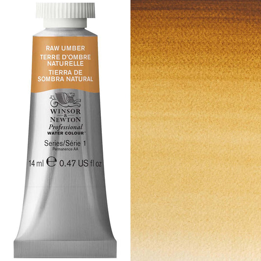 Winsor & Newton Raw Umber 14ml - S1 Professional Watercolour - Winsor & Newton at DRK Crafts
