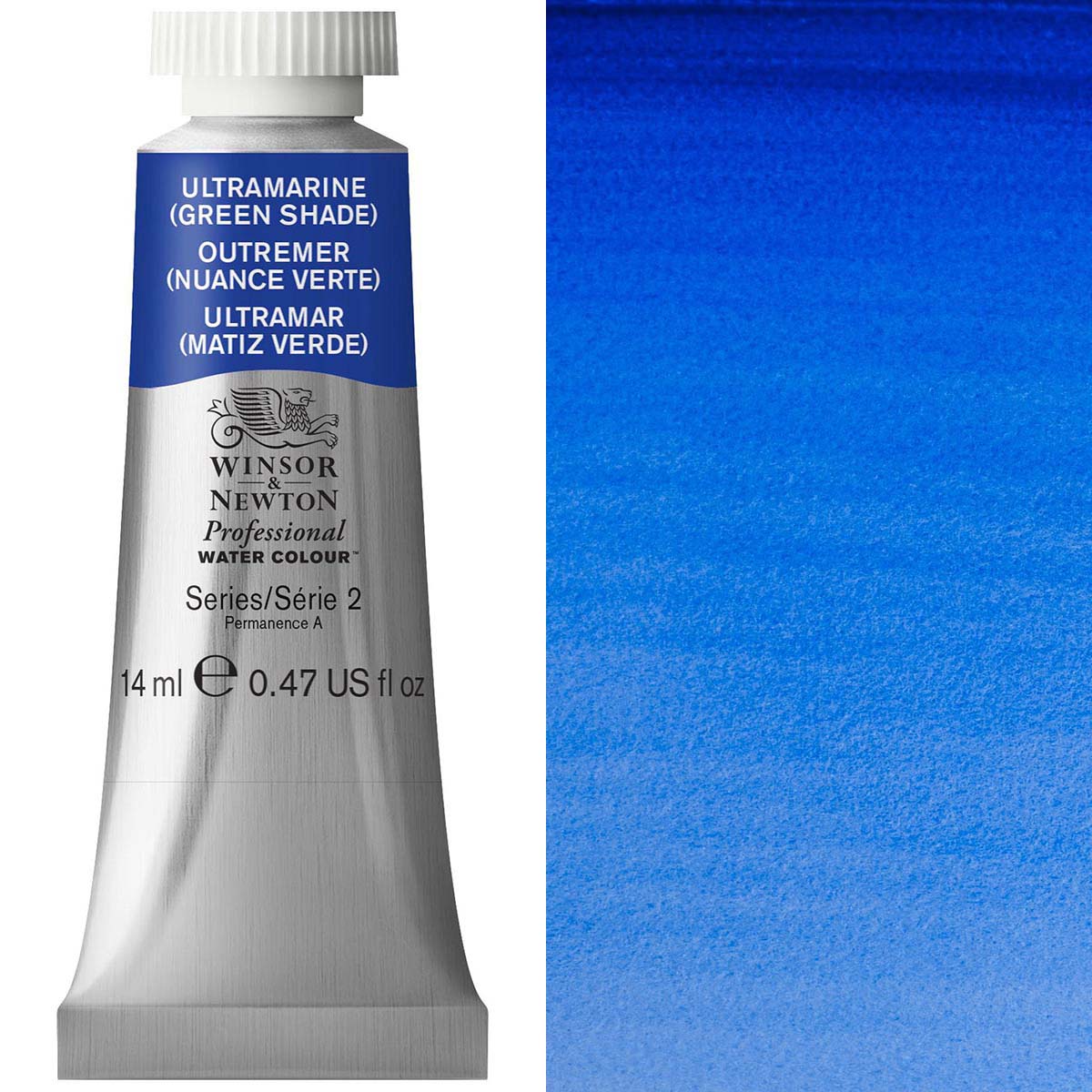 Winsor & Newton Ultramarine Green Shade 14ml - S2 Professional Watercolour - Winsor & Newton at DRK Crafts