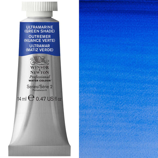 Winsor & Newton Ultramarine Green Shade 14ml - S2 Professional Watercolour - Winsor & Newton at DRK Crafts