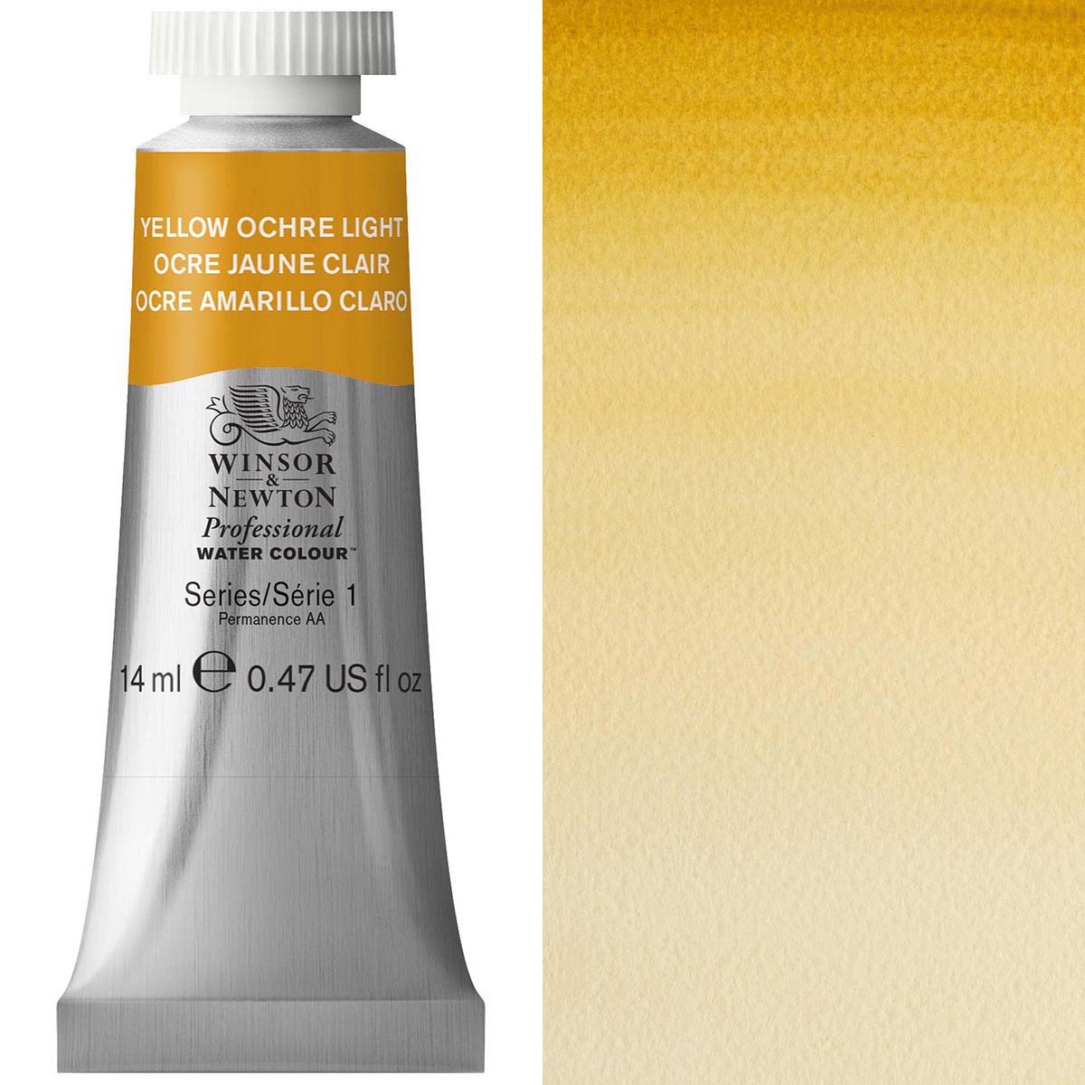 Winsor & Newton Yellow Ochre Light 14ml - S1 Professional Watercolour - Winsor & Newton at DRK Crafts