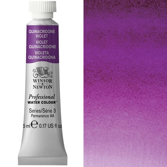 Winsor & Newton Professional Watercolour 5ml Quinacridone Violet - Winsor & Newton at DRK Crafts