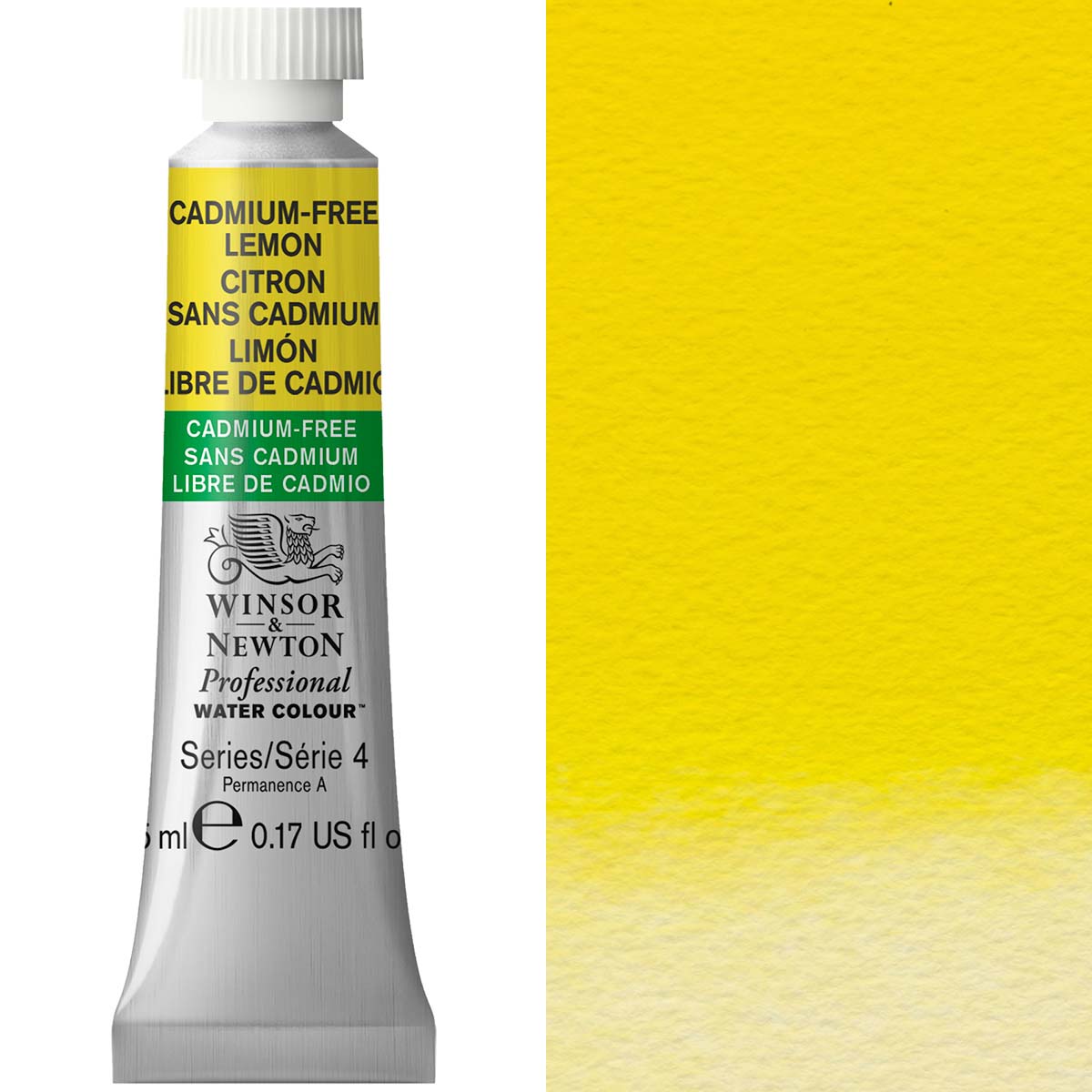 Winsor & Newton Professional Watercolour 5ml Cadmium FREE Lemon - Winsor & Newton at DRK Crafts