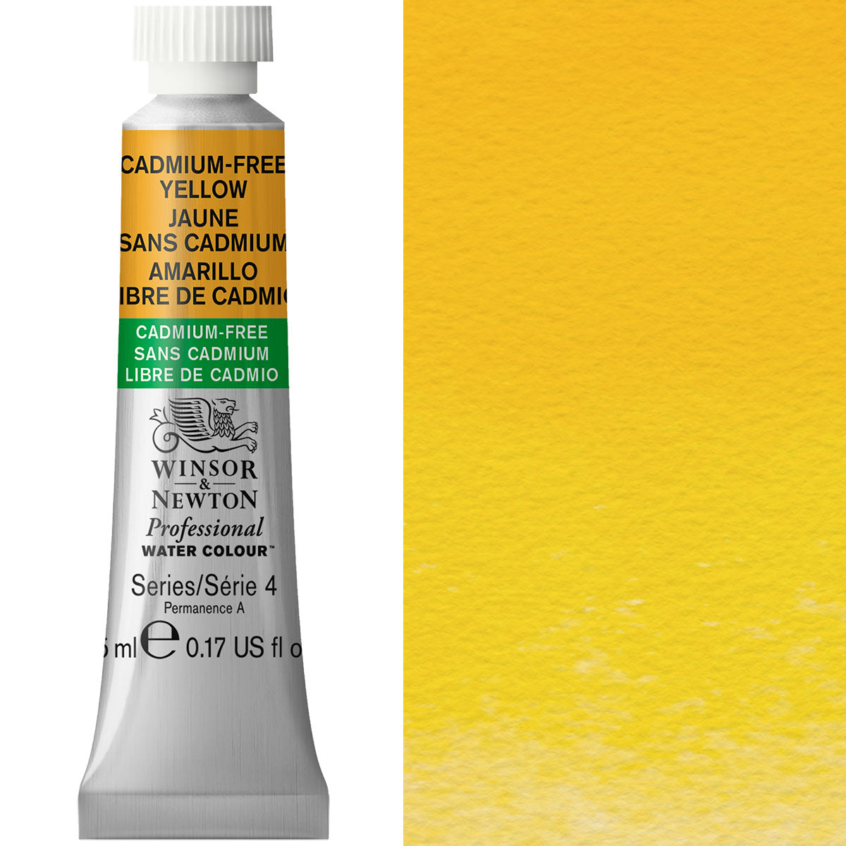 Winsor & Newton Professional Watercolour 5ml Cadmium FREE Yellow - Winsor & Newton at DRK Crafts