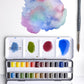 Winsor & Newton Lightweight Metal Box (24 Half Pans) - Professional Watercolour - Winsor & Newton at DRK Crafts