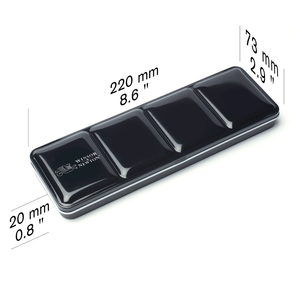 Winsor & Newton Lightweight Metal Box (24 Half Pans) - Professional Watercolour - Winsor & Newton at DRK Crafts