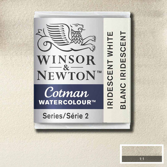Winsor & Newton Cotman Watercolour Half Pan Iridescent White - Winsor & Newton at DRK Crafts