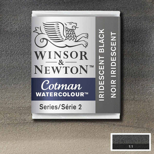 Winsor & Newton Cotman Watercolour Half Pan Iridescent Black - Winsor & Newton at DRK Crafts