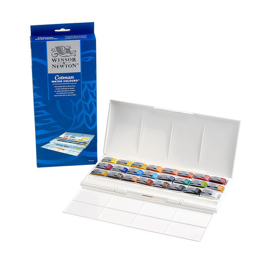 Winsor & Newton Cotman Watercolour Studio Set - 24 Whole Pans - Winsor & Newton at DRK Crafts