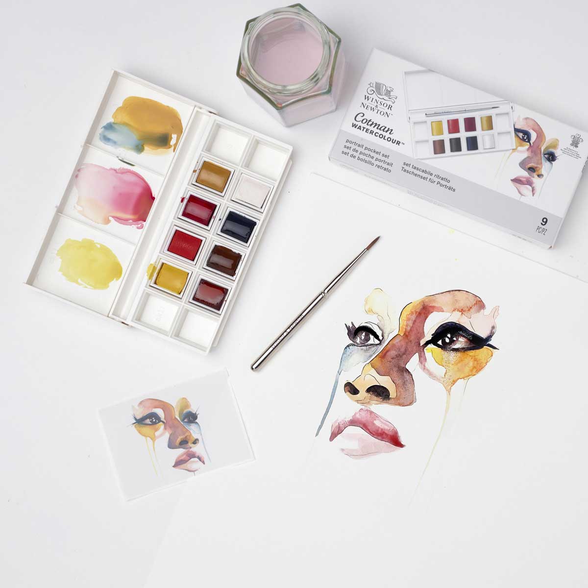 Winsor & Newton Cotman Watercolour Pocket Set - Portrait - Winsor & Newton at DRK Crafts