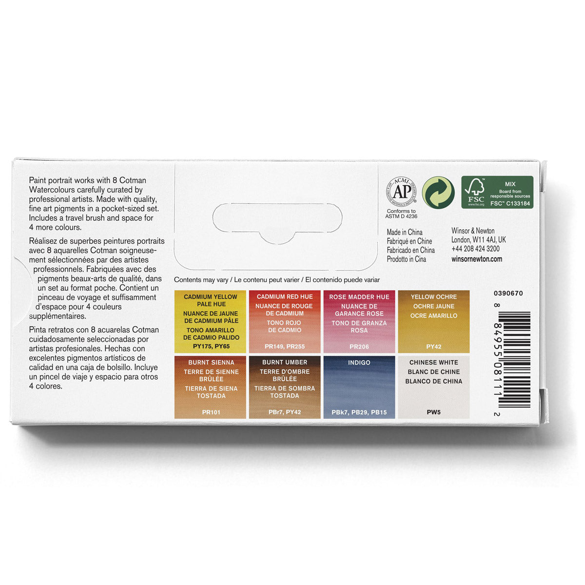 Winsor & Newton Cotman Watercolour Pocket Set - Portrait - Winsor & Newton at DRK Crafts