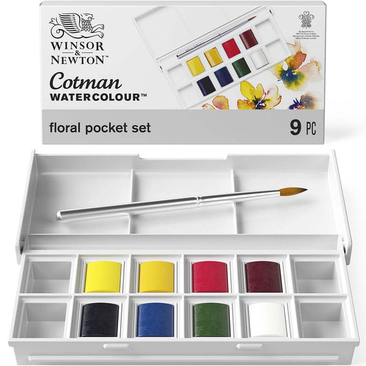 Winsor & Newton Cotman Watercolour Pocket Set - Floral - Winsor & Newton at DRK Crafts