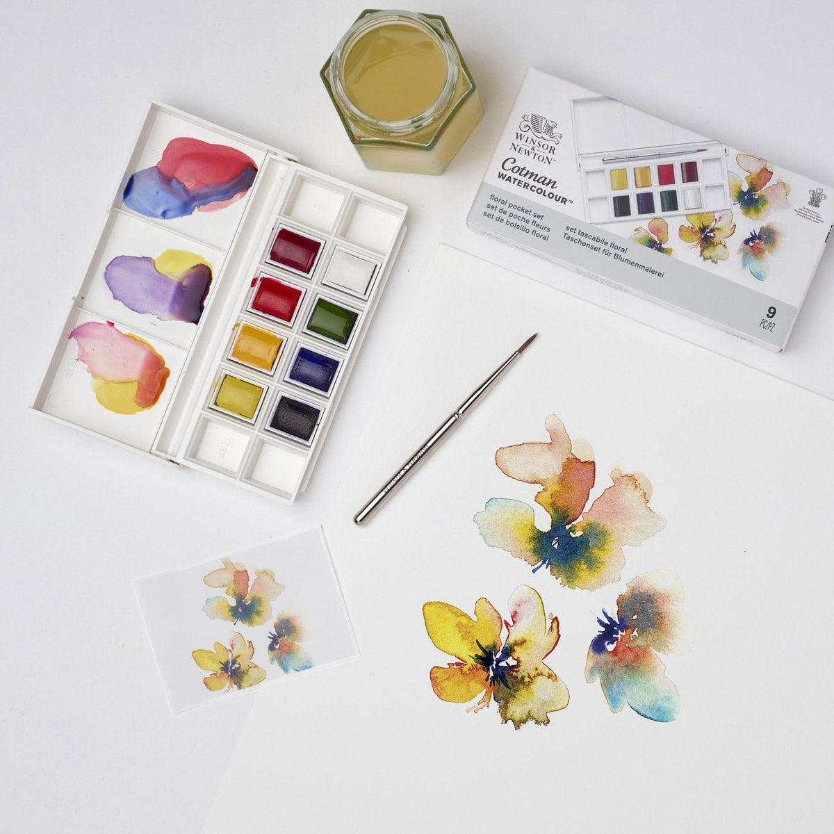 Winsor & Newton Cotman Watercolour Pocket Set - Floral - Winsor & Newton at DRK Crafts