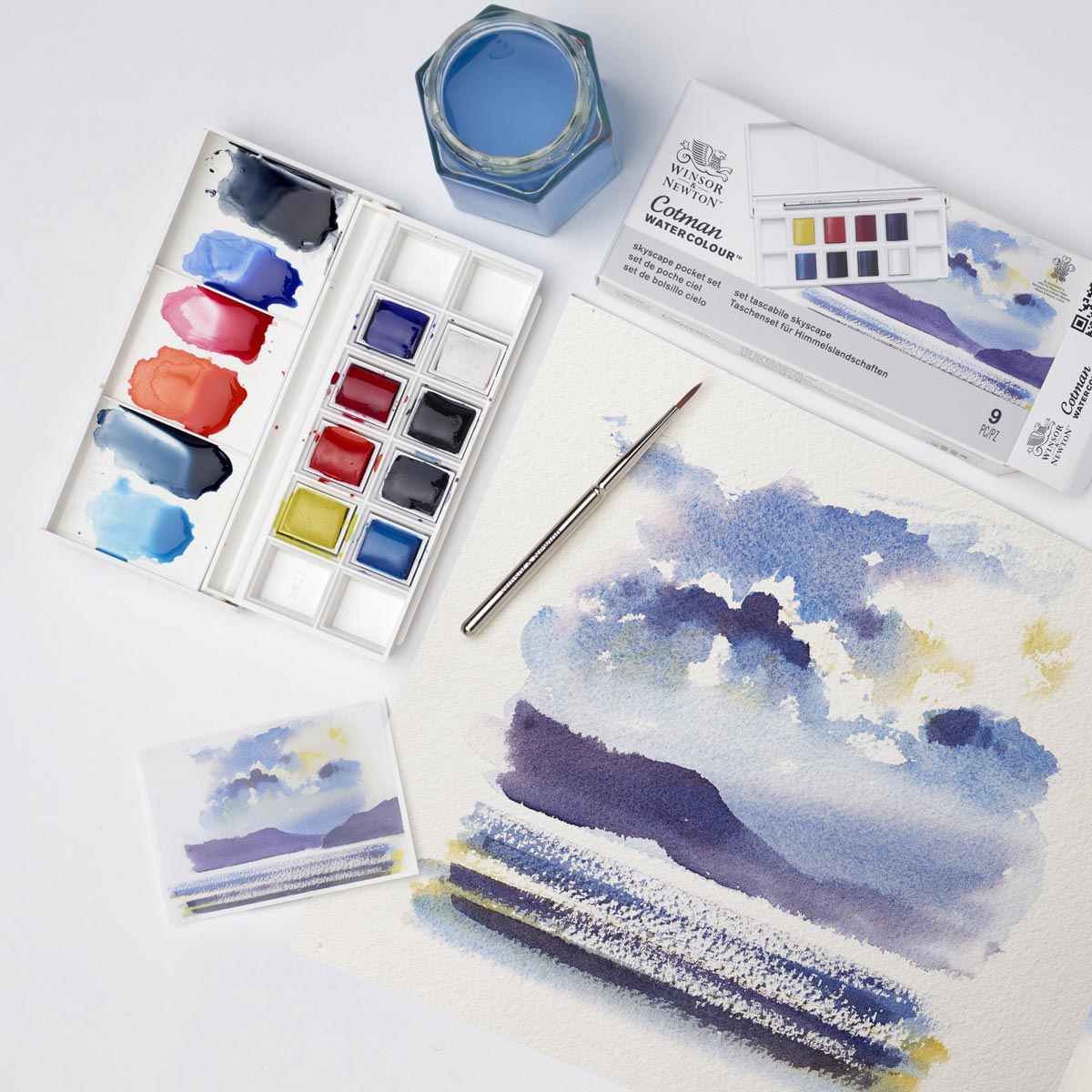 Winsor & Newton Cotman Watercolour Pocket Set - Skyscape - Winsor & Newton at DRK Crafts