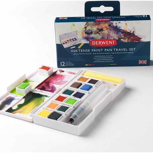 Derwent Inktense Paint Pan Travel Set