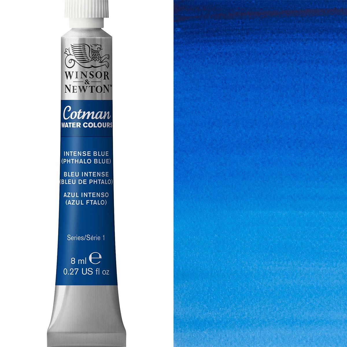 Winsor & Newton Cotman Watercolour 8ml - Intense Blue (Phthalo Blue) - Winsor & Newton at DRK Crafts