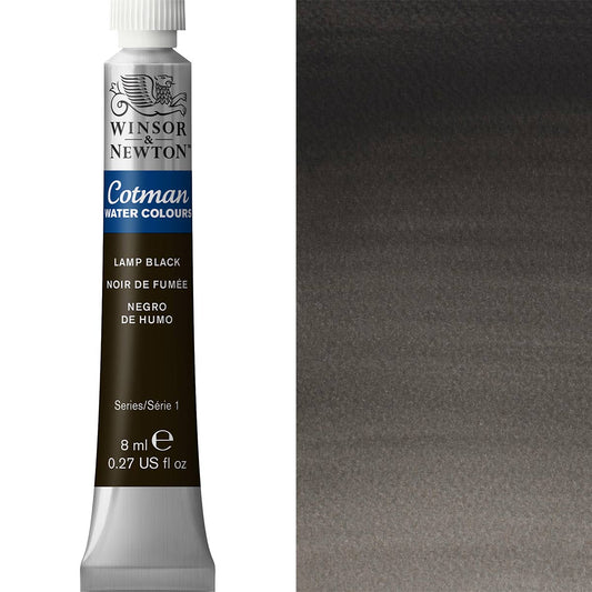 Winsor & Newton Cotman Watercolour 8ml - Lamp Black - Winsor & Newton at DRK Crafts