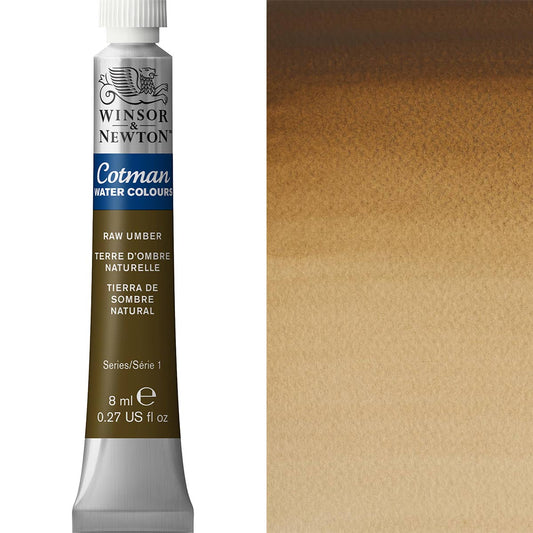 Winsor & Newton Cotman Watercolour 8ml - Raw Umber - Winsor & Newton at DRK Crafts