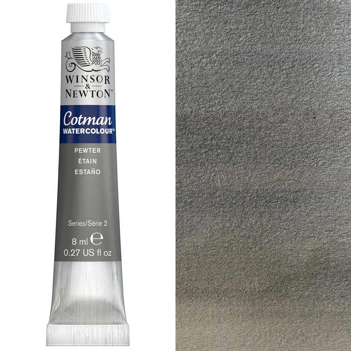 Winsor & Newton Cotman Watercolour 8ml - Pewter - Winsor & Newton at DRK Crafts