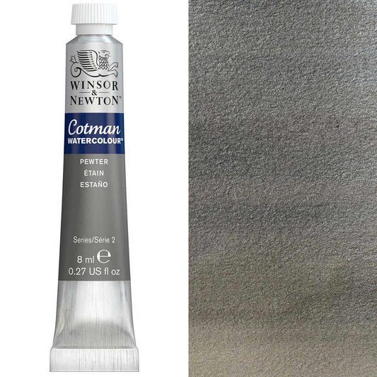 Winsor & Newton Cotman Watercolour 8ml - Pewter - Winsor & Newton at DRK Crafts