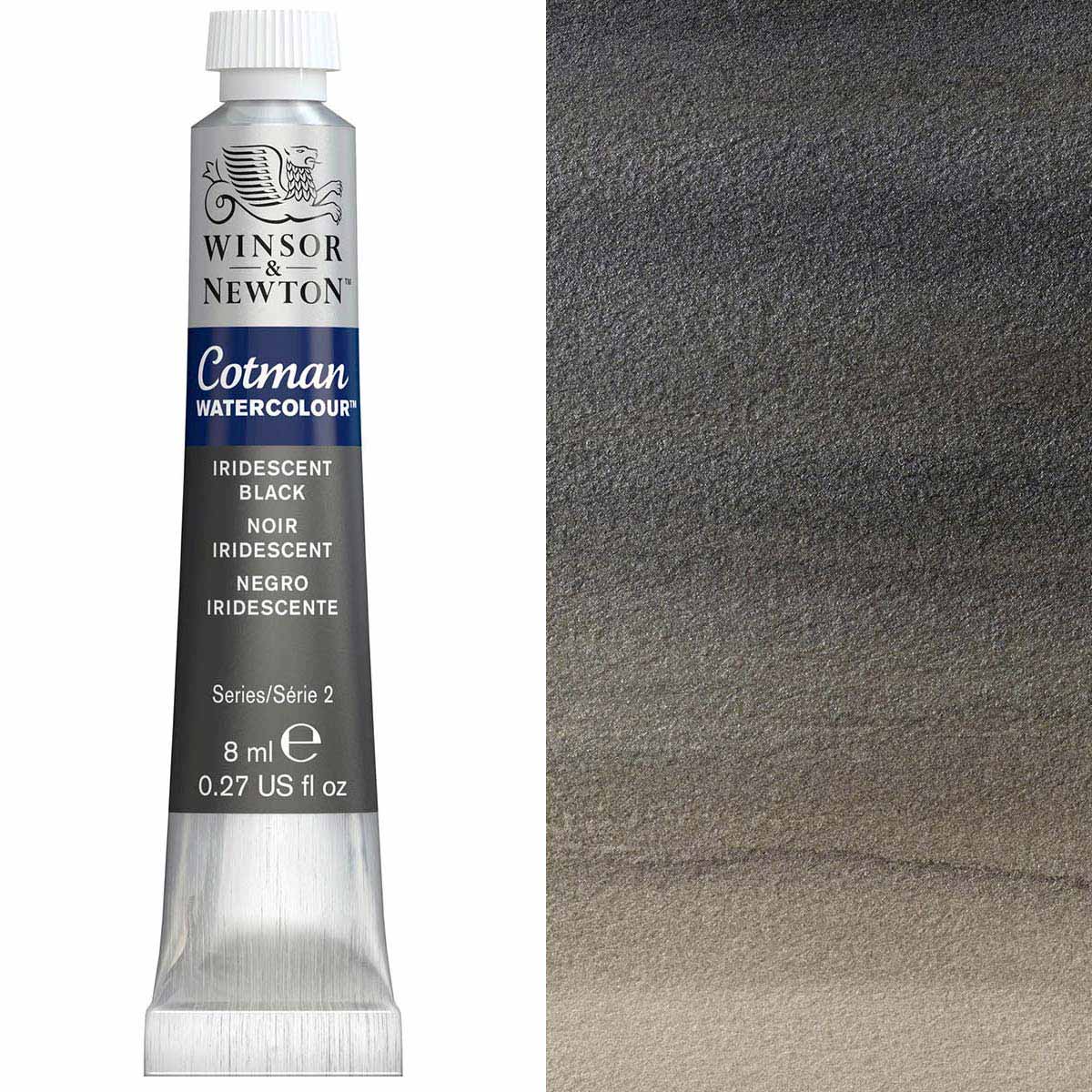 Winsor & Newton Cotman Watercolour 8ml - Iridescent Black - Winsor & Newton at DRK Crafts
