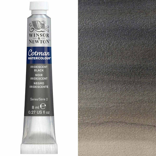 Winsor & Newton Cotman Watercolour 8ml - Iridescent Black - Winsor & Newton at DRK Crafts