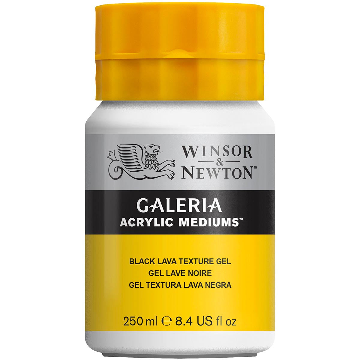 Winsor & Newton Galeria Acrylic Black Lava Texture 250ml - Winsor & Newton at DRK Crafts