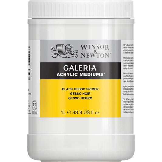 Winsor & Newton Galeria Black Gesso 1 Litre - Winsor & Newton at DRK Crafts