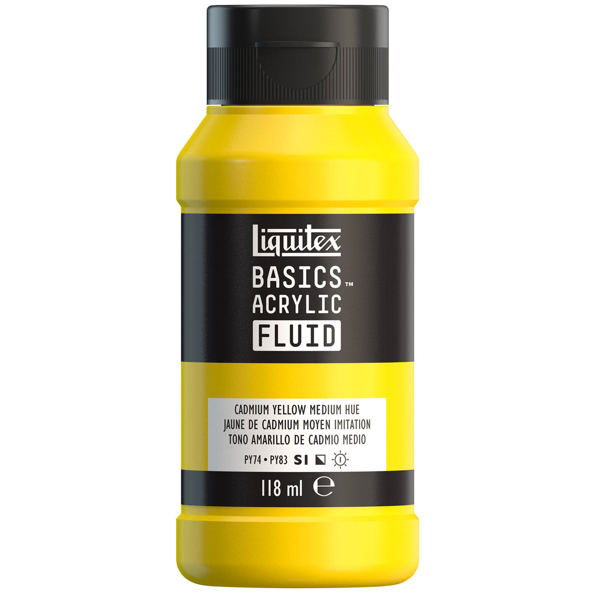 Liquitex Basics Acrylic Fluid - Cadmium Yellow Medium Hue S1