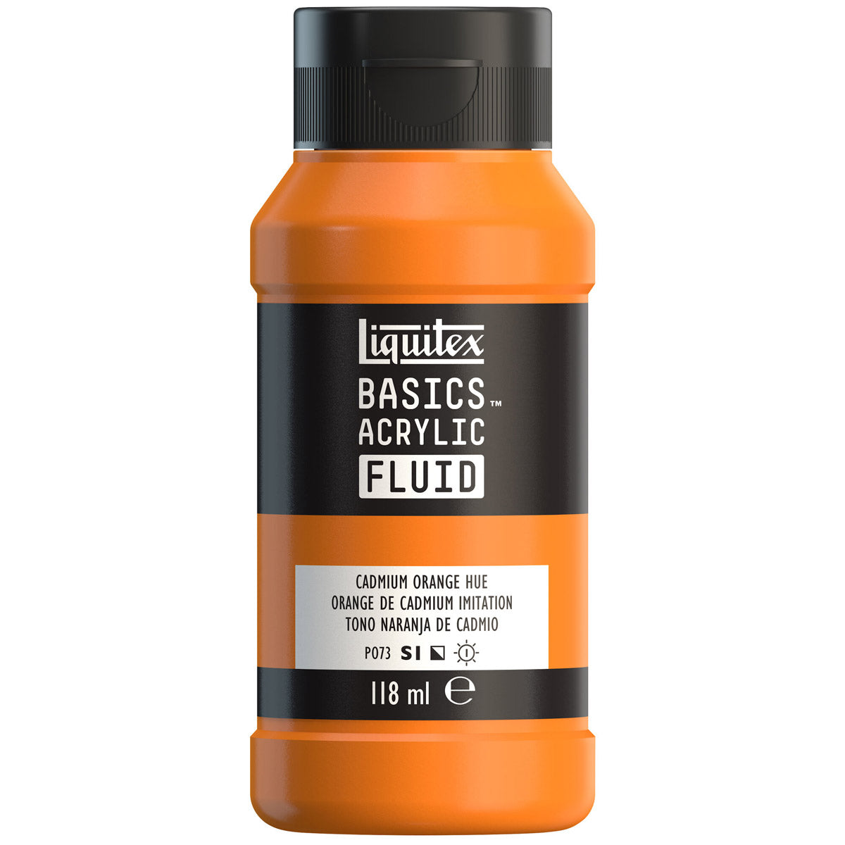 Liquitex Basics Acrylic Fluid - Cadmium Orange Hue S1
