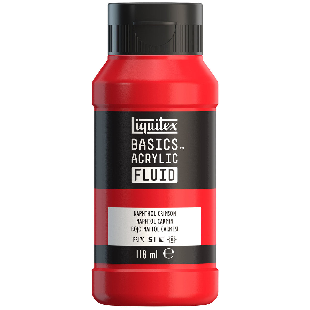 Liquitex Basics Acrylic Fluid - Naphthol Crimson S1