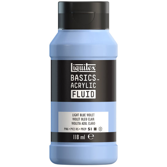 Liquitex Basics Acrylic Fluid - Light Blue Violet S1