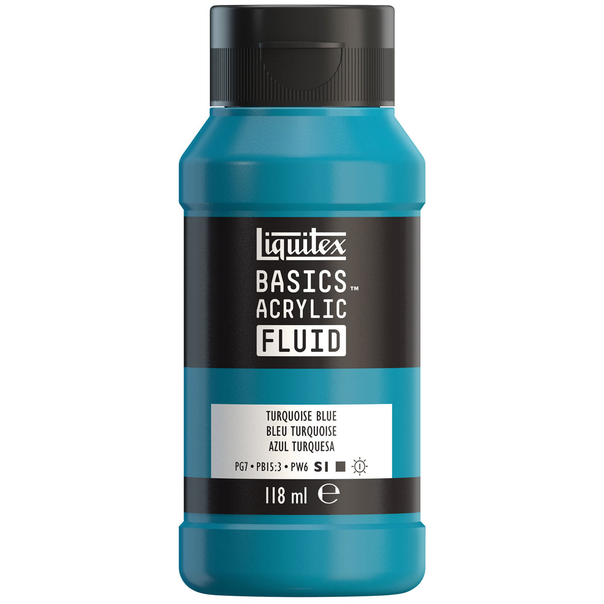 Liquitex Basics Acrylic Fluid - Turquoise Blue S1