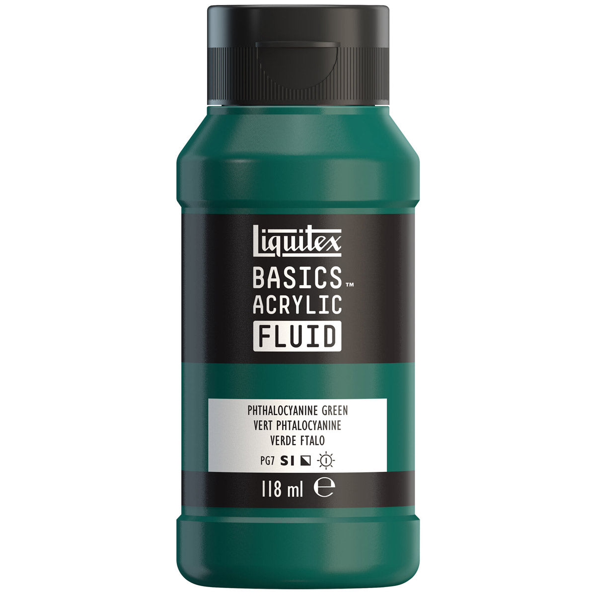 Liquitex Basics Acrylic Fluid - Phthalocyanine Green S1