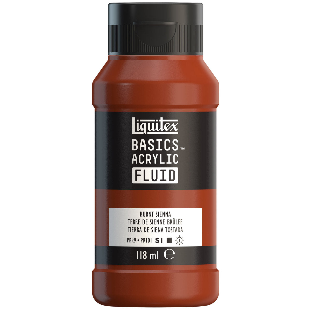 Liquitex Basics Acrylic Fluid - Burnt Sienna S1