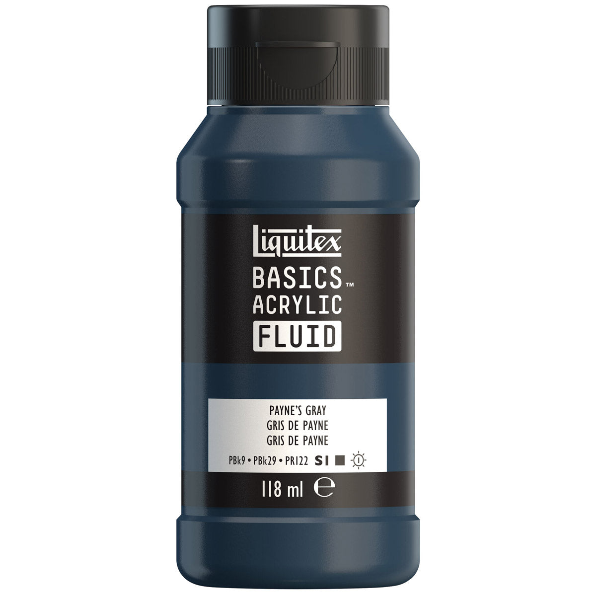 Liquitex Basics Acrylic Fluid - Payne's Gray S1
